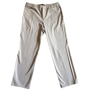 Focus Lifestyle Womens Classic Fit Cream Pants Size 14